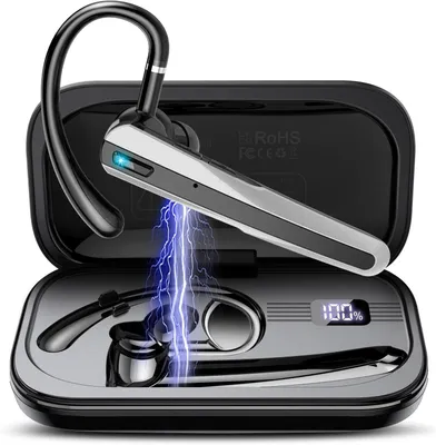 Produktbild von Bluetooth Headset mit Mikrofon Ear Freisprecheinrichtung wireless In-Ear-Kopfhörer Dual Mikrofon