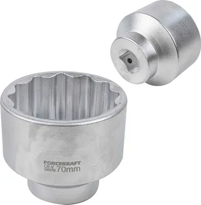 Produktbild von 3/4" 70 mm 12-kant-Steckschlüssel Cr-V