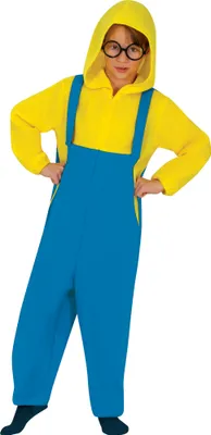 Produktbild von Klempner Abenteuerheld Karneval Kostüm Mit Kapuze Und Fantasie Crossover Maskerade Outfit Für Videospiel Inspiriertes Event Und Spaß, Größe: 128/134 Farbe: Blau / Gelb