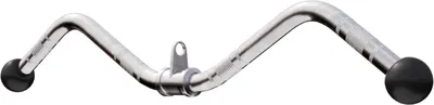 Produktbild von GORILLA SPORTS® SZ Curlgriff - mit Drehgelenk, 70 cm Lang, bis 200 kg, aus Chrom - Kabelzuggriff, SZ-Griff, Trizepsgriff, Bizepsgriff, Zuggriff