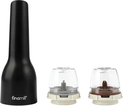 Produktbild von FINAMILL Finamill midnight black mit einem FinaPod Pro Plus und einem FinaPod Peppercorn wiederaufladbar FNM GP813437-111MIB 722152850103