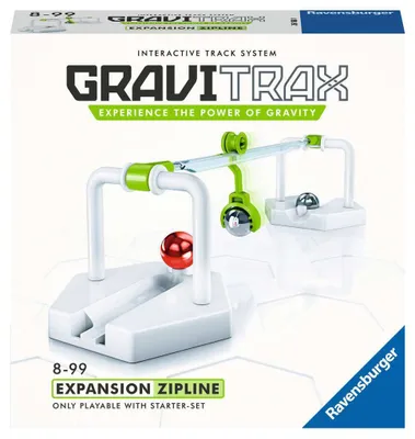 Zdjęcie produktu dla Ravensburger GraviTrax Zipline, Zjeżdżalnia dla szklanych kulek, 8 lat(a), 7 szt.