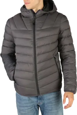 Produktbild von Napapijri Herren Steppjacke Winterjacke mit Kapuze und Reißverschluss, Größe:L, Farbe:Grau-dunkelgrau