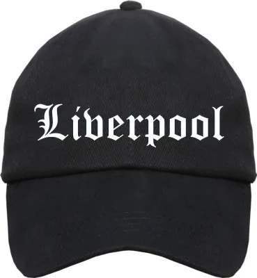Produktbild von Liverpool Cappy - Altdeutsch bedruckt - Schirmmütze Cap Einheitsgröße Schwarz