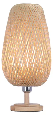 Productafbeelding van Nachtlamp, bambusmateriaal, E27 fitting, tafellamp, zonder lamp