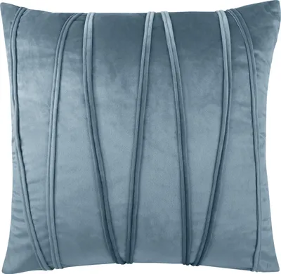 Produktbild von Domarex r Kissenbezug 45x45 cm Velvet Premium – Weicher Samt, Dekorativ - Pflegeleicht – Perfekt für Wohnzimmer & Schlafzimmer - blau