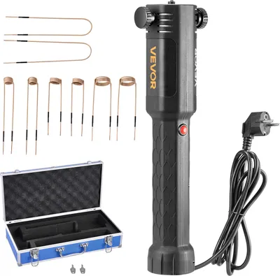 Produktbild von VEVOR Induktionsheizgerät zum Entfernen von Schrauben, 1100 W, 230 V, magnetisches Induktionsheizgerät-Set, Hand-Mutternlöser-Werkzeug, Autowerkstatt-Reparaturwerkzeuge mit 8 Spulen und Box