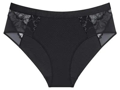 Produktbild von Triumph Wild Azalea Florale, Unterhosen, Hochgeschnittener Slip, Erwachsener, Weiblich, Schwarz, Highwaist fit