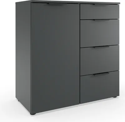 Produktbild von Kommode >OXFORD< in GRAPHIT - 81x84x41cm (BxHxT)