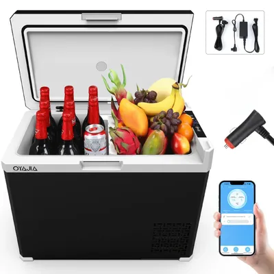 Produktbild von 12V/24V Kühlbox - tragbarer Kompressor Kühlschrank Gefrierbox - 40 l Volumen - -20°C bis +20°C - 12/24V DC & 230V AC - für Auto Lkw Boot Camping
