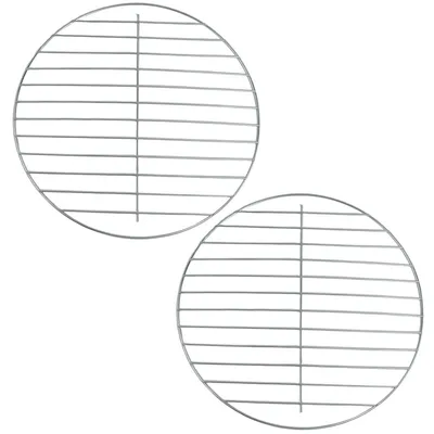 Produktbild von Runder Grillrost, 2pcs 14-Zoll-Grillplatten, hitze- und korrosionsbeständig, ideal zum Backen, Kochen, Dämpfen, Grillen und Ofen-Bbq