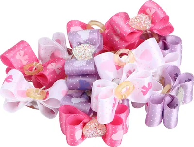Productafbeelding van Haarbandjes, 15 stuks, in verschillende kleuren, voor katten en kleine honden, verzorgingsaccessoires