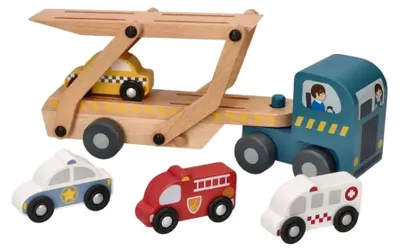 Zdjęcie produktu dla Transporter z 4 samochodami Adam Toys
