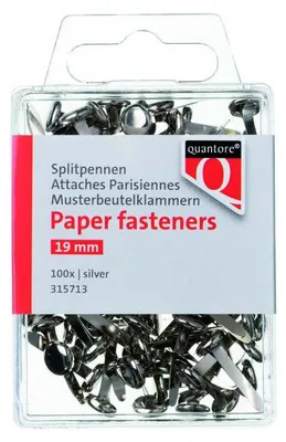 Obrázok produktu pre Quantore - Splitpen Blister 19 mm strieborný
