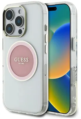 Produktbild von Guess Etui iPhone 16 Pro Max MagSafe Pink
