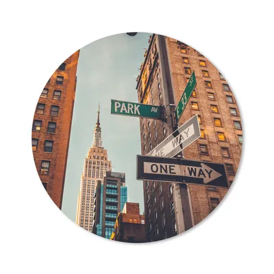 Produktbild von MuchoWow® Mauspad Mousepad Stadtzentrum New York 50x50 cm - Mousepads - Maus Mat - Pad - Mausunterlage - Vinyl