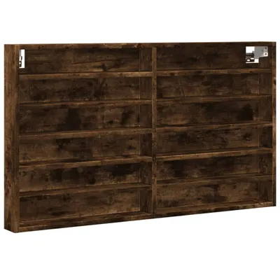 Obrázek produktu pro vidaXL Vitrína kouřový dub 100x8,5x58 cm materiál na bázi dřeva