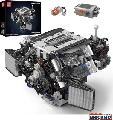 Zdjęcie produktu dla Silnik Mould King W12 z podwójnym turbodoładowaniem 10230