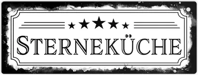 Produktbild von Sterneküche Metallschild für die Küche