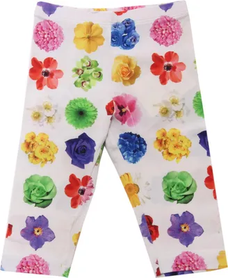 Zdjęcie produktu dla 6389AC legginsy bimba MONNALISA biały/wielokolorowy pant kid