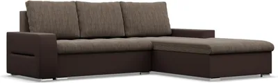 Produktbild von Rechts Ecksofa mit Schlaffunktion Aurora, Braun + Braun