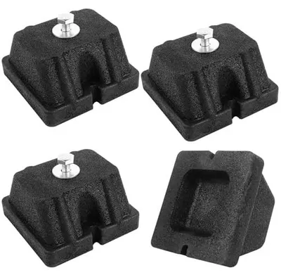 Produktbild von Bodenkonsole Dämpfungssockel 4Stk Set Wärmepumpe Antivibrationsfüße für Klimaanlage im Außenbereich Wärmepumpen 150kg Mindestlast Belastbar 120x120x65mm