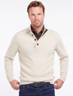 Produktbild von Barbour Pullover Wolle Stehkragen beige