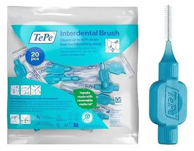 Zdjęcie produktu dla Szczoteczka międzyzębowa tepe original zestaw 8 sztuk do czyszczenia