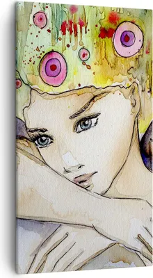 Produktbild von Bild auf Leinwand - Leinwandbild - Frau modern - 45x80cm - Wand Bild - Wanddeko - Wandbilder - Leinwanddruck - Bilder - Kunstdruck - Wanddekoration - Leinwand bilder - Wandkunst - PA45x80-3554