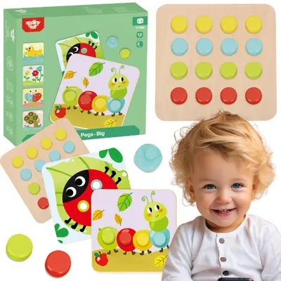 Obrázok produktu pre Tooky Toy Puzzle bloky pre deti Zvieratká sa hodia k učiacim sa tvarom farieb a dosiek