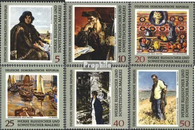 Produktbild von Briefmarken DDR 1969 Mi 1528-1533 (kompl.Ausgabe) gestempelt Staatliche Kunstsammlungen Dresden