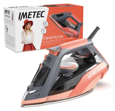 Keramik-Dampfbügeleisen, 2400 W, 180 g Dampf, ergonomisch, leicht