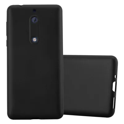 Zdjęcie produktu dla Etui ochronne Cadorabo do Nokia 5 2017 w kolorze czarnym etui na telefon komórkowy silikonowe etui z TPU