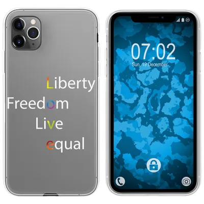 Produktbild von PhoneNatic Case kompatibel mit Apple iPhone 11 Pro Silikon-Hülle pride Wörter M2