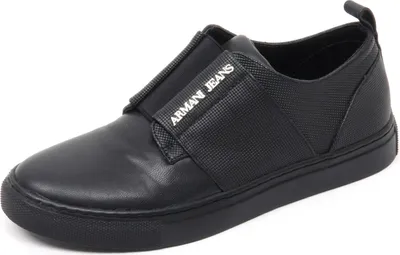 Obrázek produktu pro B8472 sneaker donna ARMANI JEANS AJ scarpa nero slip on shoe woman
