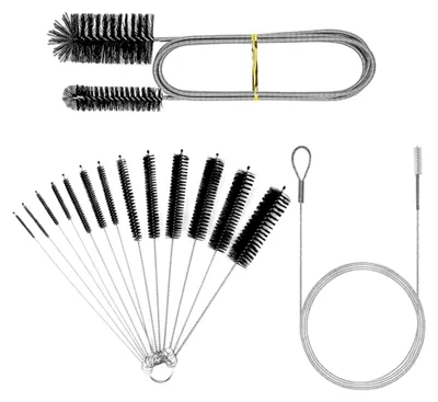 Produktbild von 12 Stück Rohrreinigungsbürsten, Flexible Doppelkopf Bürsten für Abfluss und Flaschen