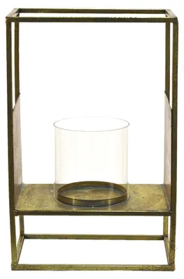Obrázok produktu pre Clayre & Eef Lucerna 25x15x38 cm Kov medenej farby