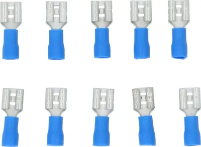 Produktbild von Carpoint Flachsteckhülse 542 Blau 6.3x0.8mm Blister 10 Stück