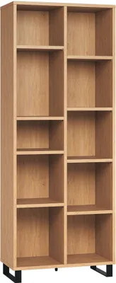 Produktbild von Regal Patitas 23, Farbe: Eiche - Abmessungen: 195 x 76 x 38 cm (H x B x T)