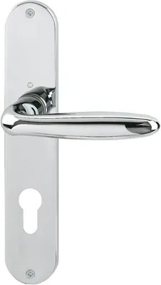 Produktbild von HOPPE Langschild-Garnitur  Verona  Messing verchromt - Resista® M151/302 - 6991137