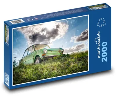 Produktbild von Puzzle 2000 Oldtimer im Gras - martinpuzzle