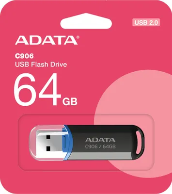 Produktbild von Adata C906 64gb Usb-stick Durchsichtig Durchsichtig One Size