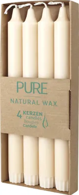 Produktbild von 100% PURE, NATURAL WAX, Stabkerze, Sahara, WENZEL, 250/23 mm, Brenndauer ca. 10h, 100% plastikfreie Verpackung