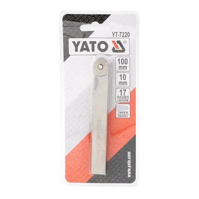 Produktbild von Yato YT-7220, Edelstahl, 0.04,0.05,0.06,0.07,0.08,0.09,0.1,0.15,0.2,0.25,0.3,0.4,0.5,0.75,1 mm, Edelstahl, 17 Stück(e), 100 mm