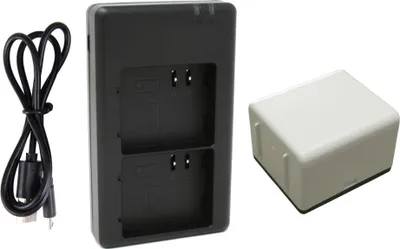 Produktbild von 1x Akku + 2-fach Ladegerät USB-C für Netgear/Arlo Pro 3, Ultra/+ Kameras wie VMC4040P, VMC5040, VMA5400, VMS5140, VMA5400C - ersetzt DU-A4, A-4A
