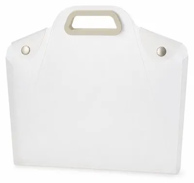 Produktbild von VHV – Dokumentenmappe im A4-Format – Transparente Projektmappe aus PP – Wasserabweisende Ordnermappe für Schule und Büro – Weiß