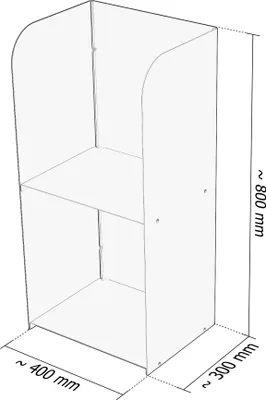 Produktbild von Kaminholzregal Kaminholzständer Massiv Pulverbeschichtet Steckbar, Design:Schwarz