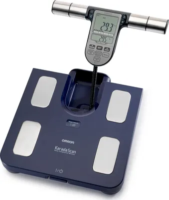 Obrázek produktu pro Omron BF511, Elektronická osobní váha, 150 kg, 100 g, Modrá, Čtverec, 4 uživatel/ů