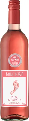 Produktbild von Barefoot Pink Moscato | Süßer Wein aus USA-Kalifornien | 0.75 L | 9% Alk.