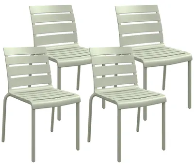 Produktbild von Bistro-Stuhl-Set – Gartenstühle – Stapelbare Stühle – Balkonstühle – Gartenmöbel – UV-beständig